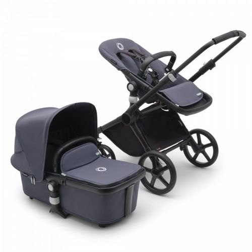 Poussette Duo Fox Cub Complète Noir / Bleu Tonnerre
