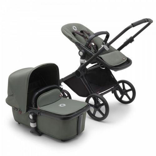 Poussette Duo Fox Cub Complète Noir / Vert Forêt