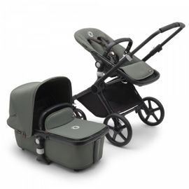 Poussette Duo Fox Cub Complète Noir / Vert Forêt