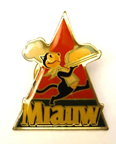 Pins Animaux Miauw Chat Noir Serveur Cuisinier