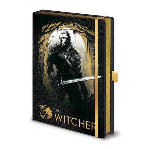 Pyramid The Witcher (Forrest Hunt Design) Carnet De Notes A5 Avec Couverture En Cuir Synthetique Et Papier Ligne