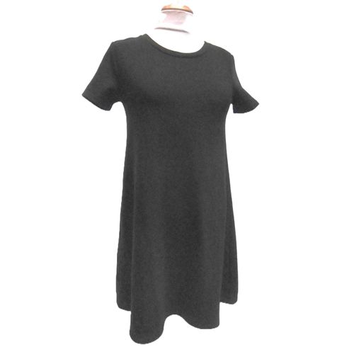One By Gémo Robe Noire Maille Côtelé T S