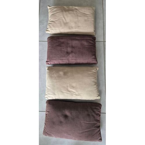 4 Coussins Décoratifs En Velours