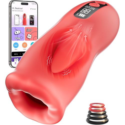Loranka-Sex Toy¿S Homme Masturbateur Homme - Sextoy Masturbâteur Masculins Mains Libres, Vibro Vaginette Branleur Toys Mit 9 Modes De Vibration & 3 Modes De Succion Va Et Vient, Suceur De Pénis Jouet