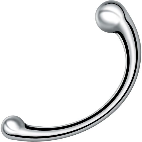 Jgd-Plug Anale Prostate Homme - Double Gode En Acier Inoxydable, Dildo Incurvé Souriant Pour Masturbation Point G Et Massage Prostate, Sex Toy¿S Femme Homme Couple