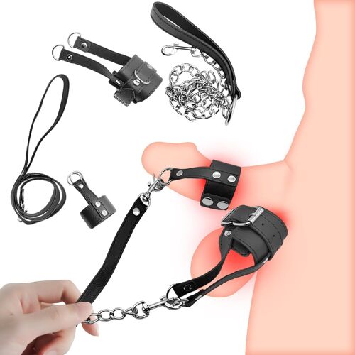 Jgd-Dispositif De Torture Testiculaire Cbt Extenseur De Scrotum Pour Homme Kit De Bondage Bdsm Sm Anneaux Péniens Poids Extrêmes Pour Testicules Pour Homme Presse Testicules Anneaux D'attache Jouets