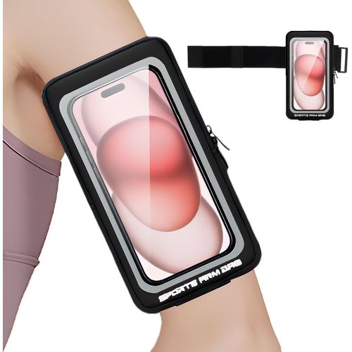 JGD-Brassard Telephone Sport, Porte Telephone Course a Pied, 6,9"" pour iphone 15 Pro Max/14 Plus/13 Pro/12/11 Samsung, Xiaomi Huawei Jogging Brassard Running pour Jogging Cyclisme Randonnée