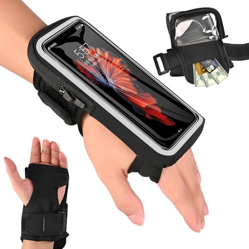 JGD-Accessoires De Jogging, 6.9 ""Accessoires en Cours D'exécution Réglables, Porte-Téléphone Portable De Jogging, pour iPhone 16/15/14 Pro Max/Samsung Galaxy Running Joggen Accessoires