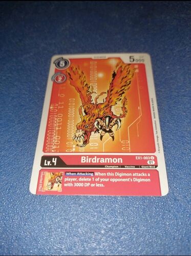 Birdramon Ex1 003 Carte Card Digimon