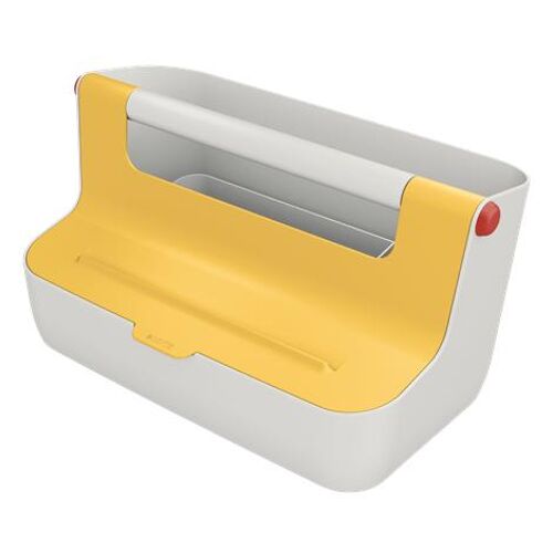 Leitz 61250019 Boîte De Rangement Rectangulaire Acrylonitrile-Butadiène-Styrène (Abs) Blanc Et Jaune