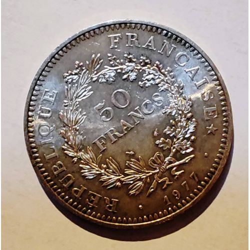 Lot De 5 Pièces De 50 Francs Argent 1974 A 1977