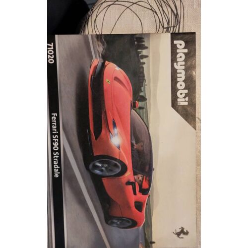 Notice seule pour Playmobil 71020 Ferrari SF90 Stradale pour les montage entretien décompte des pièces mode d'emploi seule guide de construction