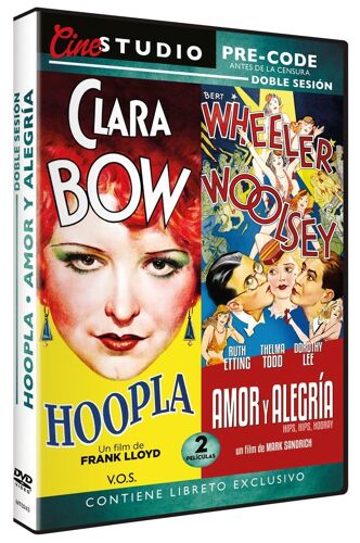 Hoopla (1933) + Hips, Hips, Hooray! (1934) / Amor Y Alegría + Hoopla (Clara Bow Pre- Code Pack)