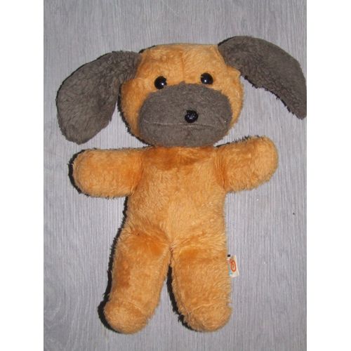 CHIEN FLOKI ANCIEN VINTAGE MARRON CARAMEL FONCE 36 cm