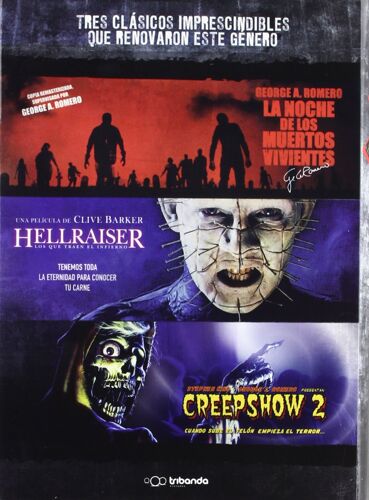Night Of The Living Dead + Hellraiser + Creepshow 2 (Dvd)