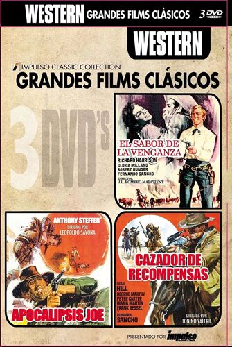 El Sabor De La Venganza (1963) + Un Uomo Chiamato Apocalisse Joe (1970) + The Bounty Hunter (1954) / Apocalipsis Joe + El Cazador De Recompensas (Dvd)