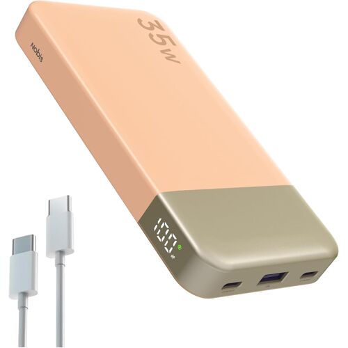 Jgd-Batterie Externe 35w Power Bank 10000mah Charge Rapide Usb-C In/Out Pd 3.0 Qc 4.0 Avec Affichage Led, Compatible Avec Phone 17 Switch Tablette