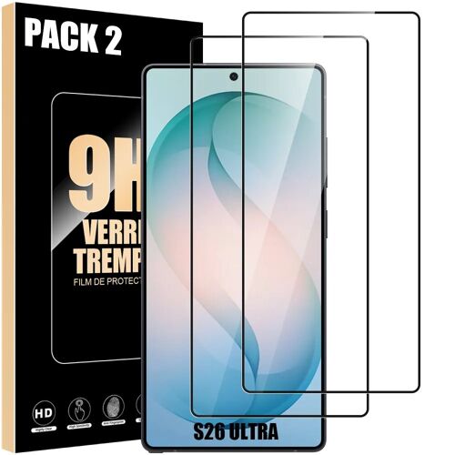 2 Verre Trempé pour Samsung Galaxy S26 Ultra, Anti-Rayures 9H Résistant Transparent - E.F.Connection