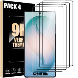 4 Verre Trempé pour Samsung Galaxy S26 Ultra, Protection d'écran Anti-Rayures 9H Antichoc - E.F.Connection