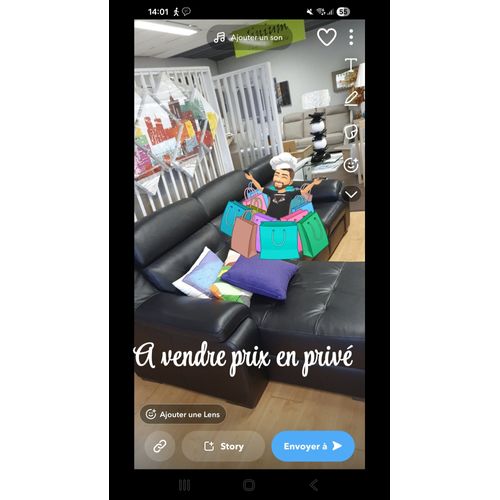 Pour canapé cuir noir angle avec un moteur prise usb .canapé état neuf année 2021 décembre magasin meuble cauchois yvetot véritable cuir.Et avec moteur pour un siège qui s'allonge