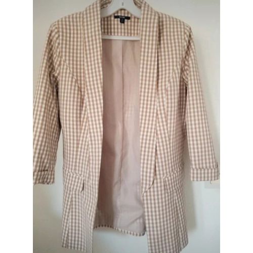 Veste Blazer À Carreaux Kiabi Neuve
