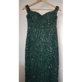 Robe De Soirée À Sequins Verte Sapin