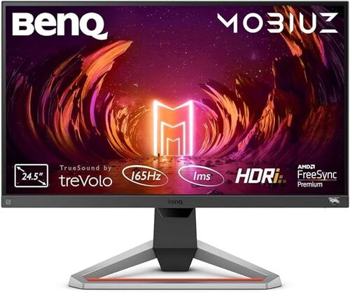 BenQ MOBIUZ EX2510S Ã¿Cran Gaming (24,5 Pouces, IPS, 165 Hz, 1ms, HDR, FreeSync Premium, 144 Hz Compatible)