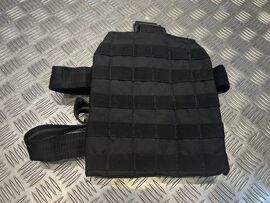 Plaque Panneau De Jambe Cuisse Molle Noir Mil-Tec