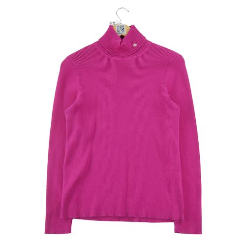 Reconditionné - Pull Femme Col Roulé Rose - Taille Xl - Femme - Rose