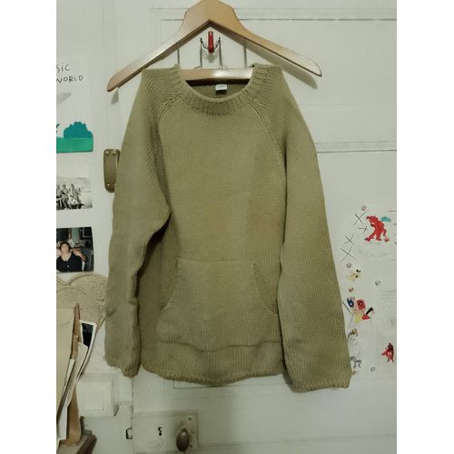 Pull A Poches Kaki Clair 16 Ans Petit Bateau.