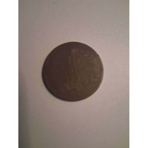 Pièce De 10 Centimes "1867" Italie Vittorio Ii