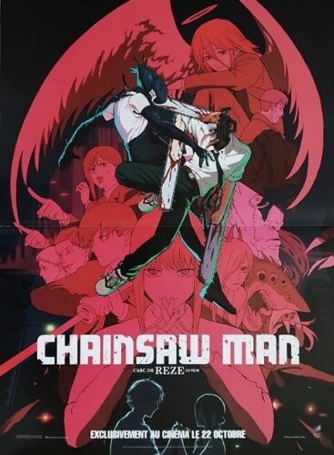 Chainsaw Man, Le Film : L'Arc De Reze - Affiche Originale De Cinéma - Format 40x60 Cm - Tatsuya Yoshihara, Tatsuki Fujimoto, Hiroshi Seko, Reina Ueda, Fairouz Ai - Année 2025