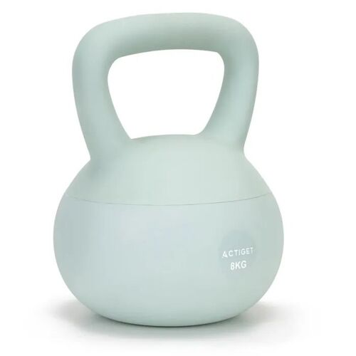 Kettlebell - Springos - 8 Kg - Souple - Ergonomique - Turquoise