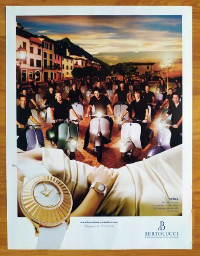 Publicité Papier - Montre Bertolucci "Stria" De 2008