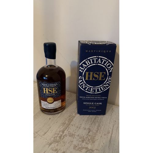 Rhum Hse 2003 Single Cask Numéro 387/1300
