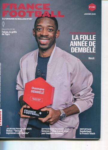 France Football 3962 De Janvier 2026 Dembélé Joueur Français 2025