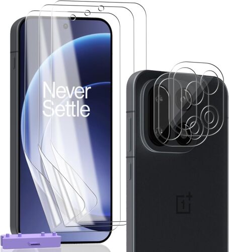KALANKA-3+2 Pièces Protection D'écran pour OnePlus 15 (Pas Verre), Protection écran et Caméra Protecteur. Installation Facile, Résistant, Anti Rayures, HD Clarté Couverture Complète Film
