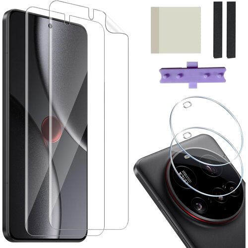 LORANKA-pour Xiaomi 15 Ultra 5G Protection Écran, 2 Pcs Flexible Protection Ecran + 2 Pcs Caméra Arrière Protecteur Verre trempé, HD Sans Bulles Anti-Rayures Film Protection Décran