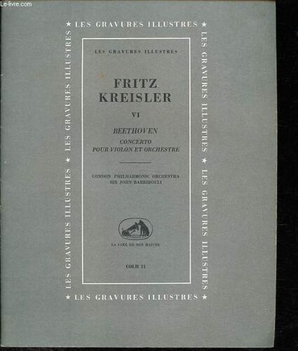 Beethoven - Concerto Pour Violon Et Orchestre - Collection Les Gravures Illustrées Vi.