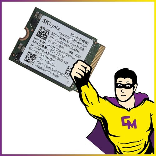 SSD NVMe M.2 2230 512 Go SK Hynix BC711 HFM512GD3GX013N Clé M