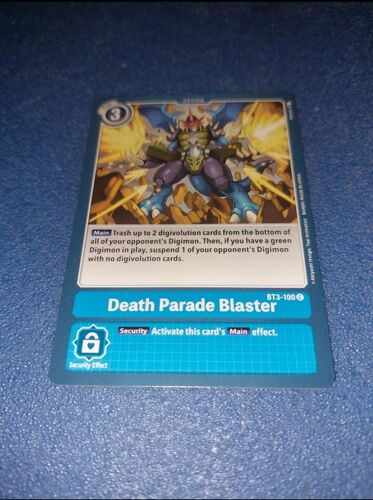 Death Parade Blaster Bt3 100 Carte Card Digimon