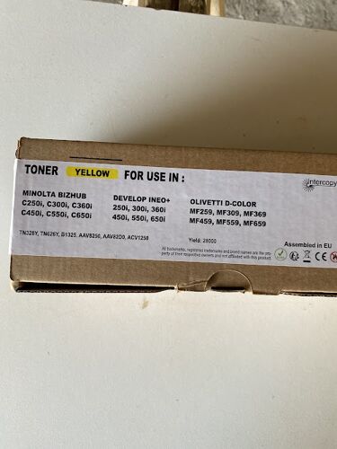 Toner Jaune TN-626Y / TN-328Y Compatible Konica-Minolta Bizhub C250i à C650i - 28 000 pages