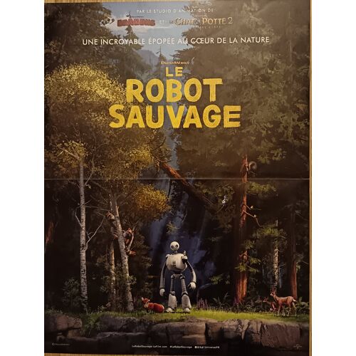 Le Robot Sauvage (The Wild Robot) - Véritable Affiche De Cinéma Pliée - Format 120x160 Cm - De Chris Sanders - Animation - 2024