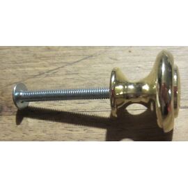 Poignée de Meuble ou Tiroir en Métal Doré 1,8 cm de long 2,4 cm de diamètre Vis 3,5 cm de long