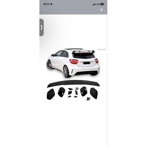 Becquet Spoiler A45 Amg W176 -2012-2019 Noir Brillant 
