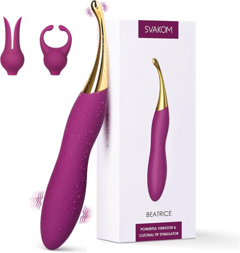 Loranka-Vibromasseur À Haute Fréquence Pour Femmes, Godemichet Vibromasseur Sex Toy Pour Femme Couple, 10 Modes De Vibration Et 2 Têtes De Vibromasseur, Sextoys Pour Femme Stimulateur De Clitoris Pou