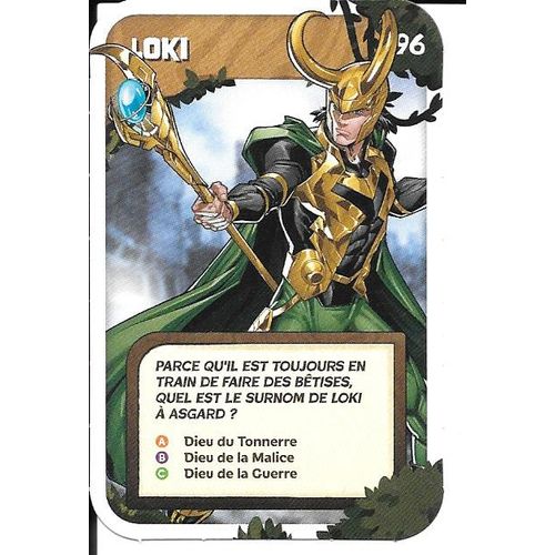 Carte Marvel Explore L'Univers Marvel Avec Groot Leclerc 2024 N°96 Loki