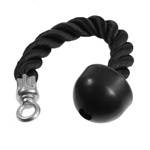 Corde simple pour triceps - HMS - UW07 - Nylon tissé - 370 mm - 28 mm