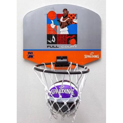 Panneau De Basket - Spalding - T3210 - Mini Space Jam - Gris - Orange - 16 Cm De Diamètre