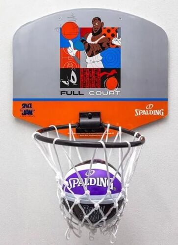 Panneau De Basket - Spalding - T3210 - Mini Space Jam - Gris - Orange - 16 Cm De Diamètre